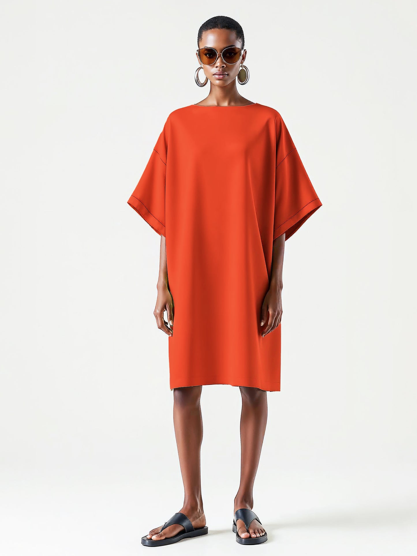 Short Sleeve Box Dress