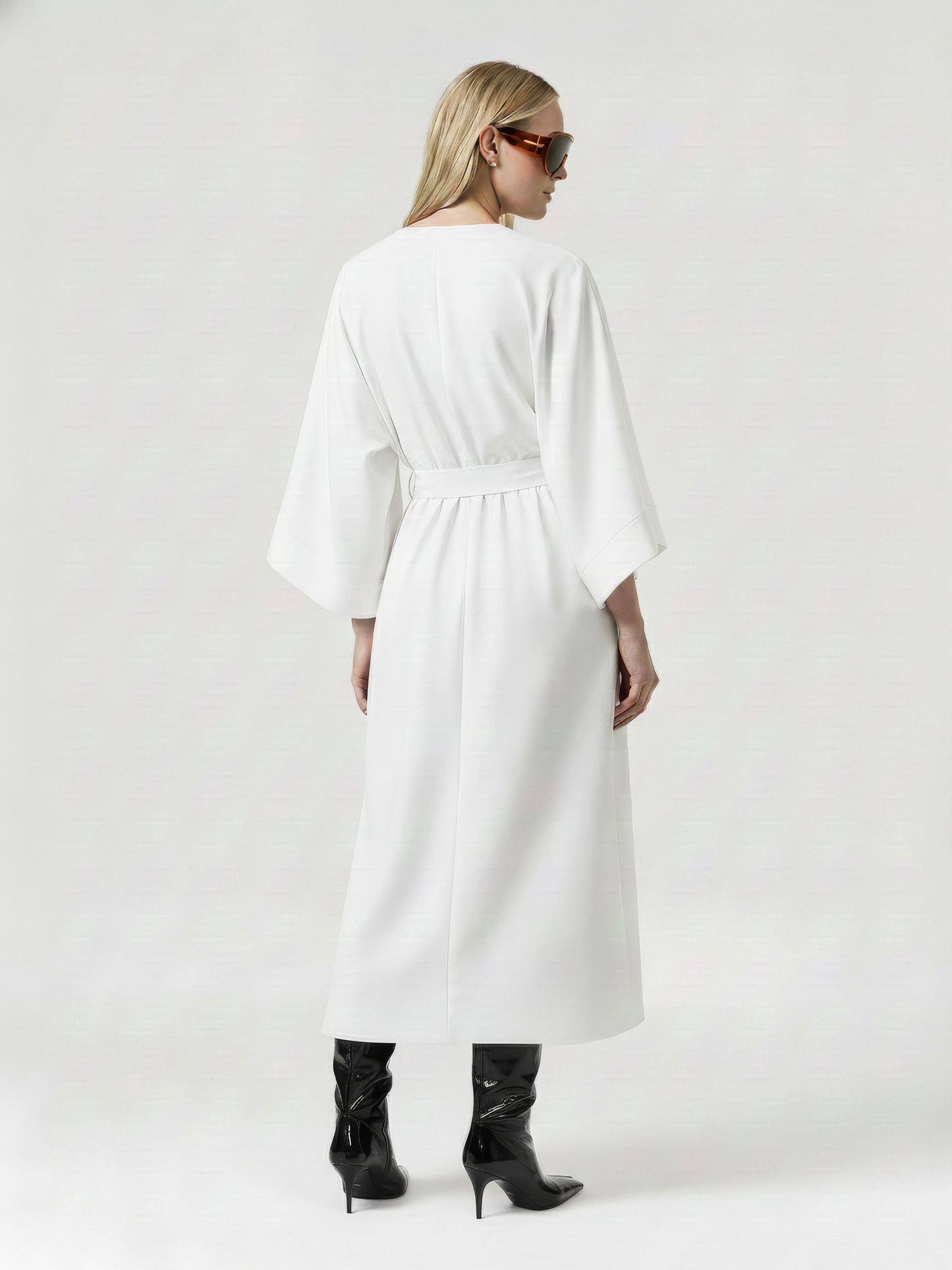 Wrap Kimono Sleeve Dress