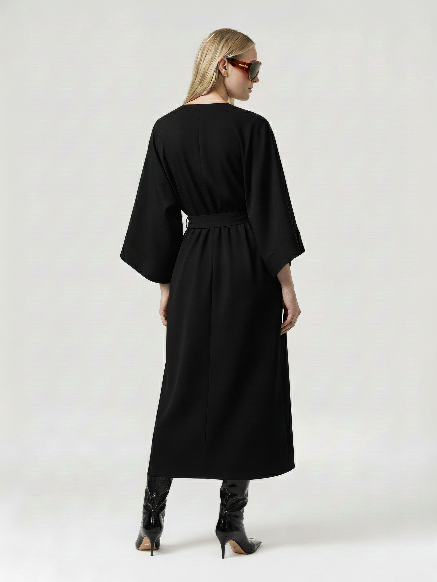 Wrap Kimono Sleeve Dress Gryning Wrap Kimono Sleeve Dress Gryning