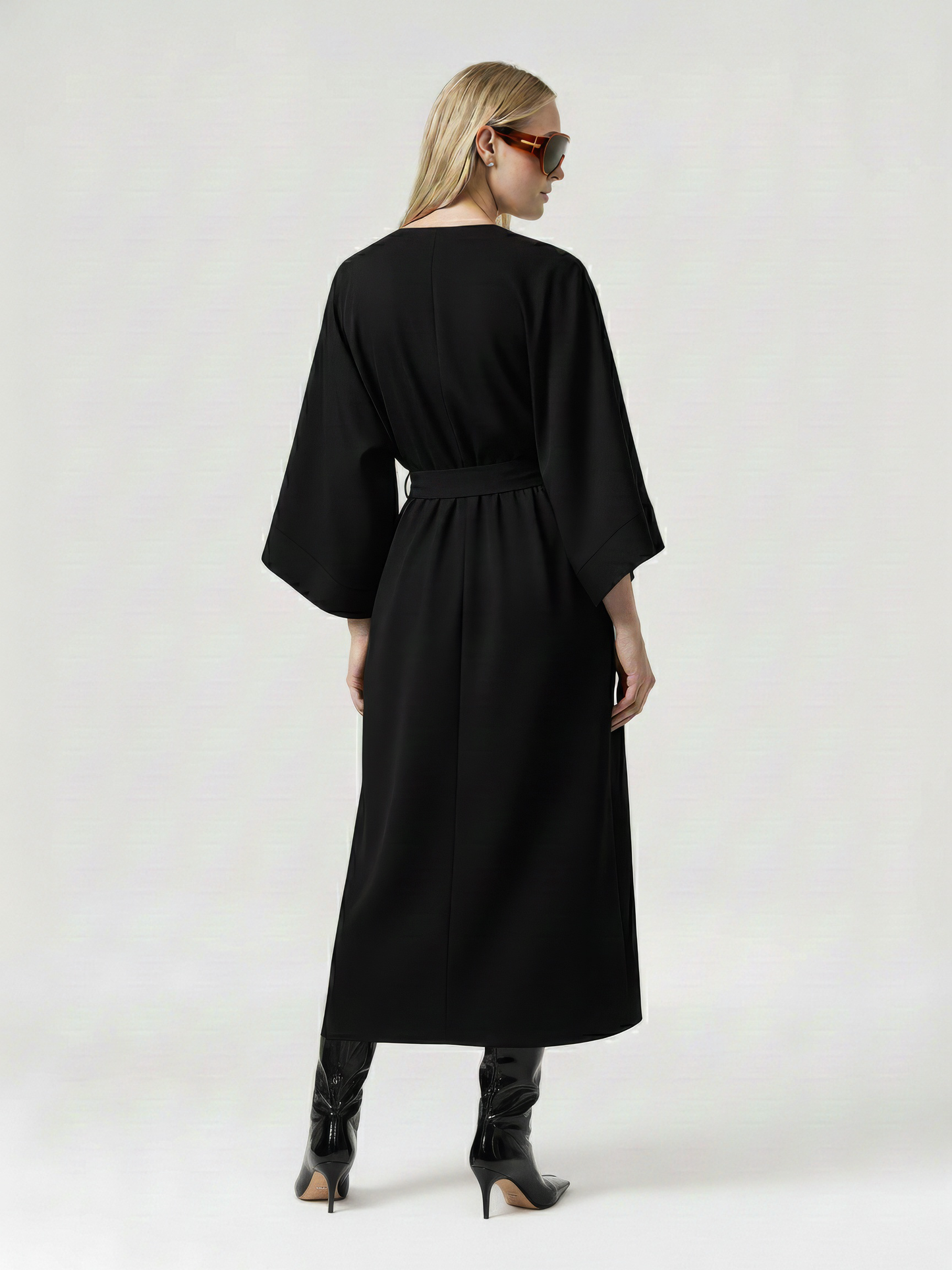 Wrap Kimono Sleeve Dress