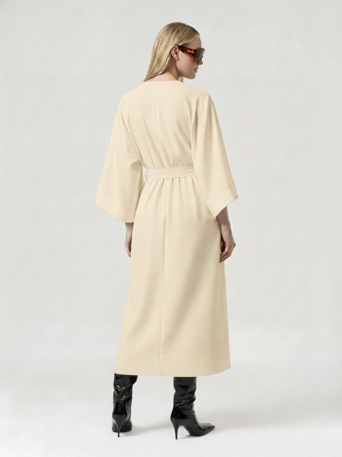 Wrap Kimono Sleeve Dress
