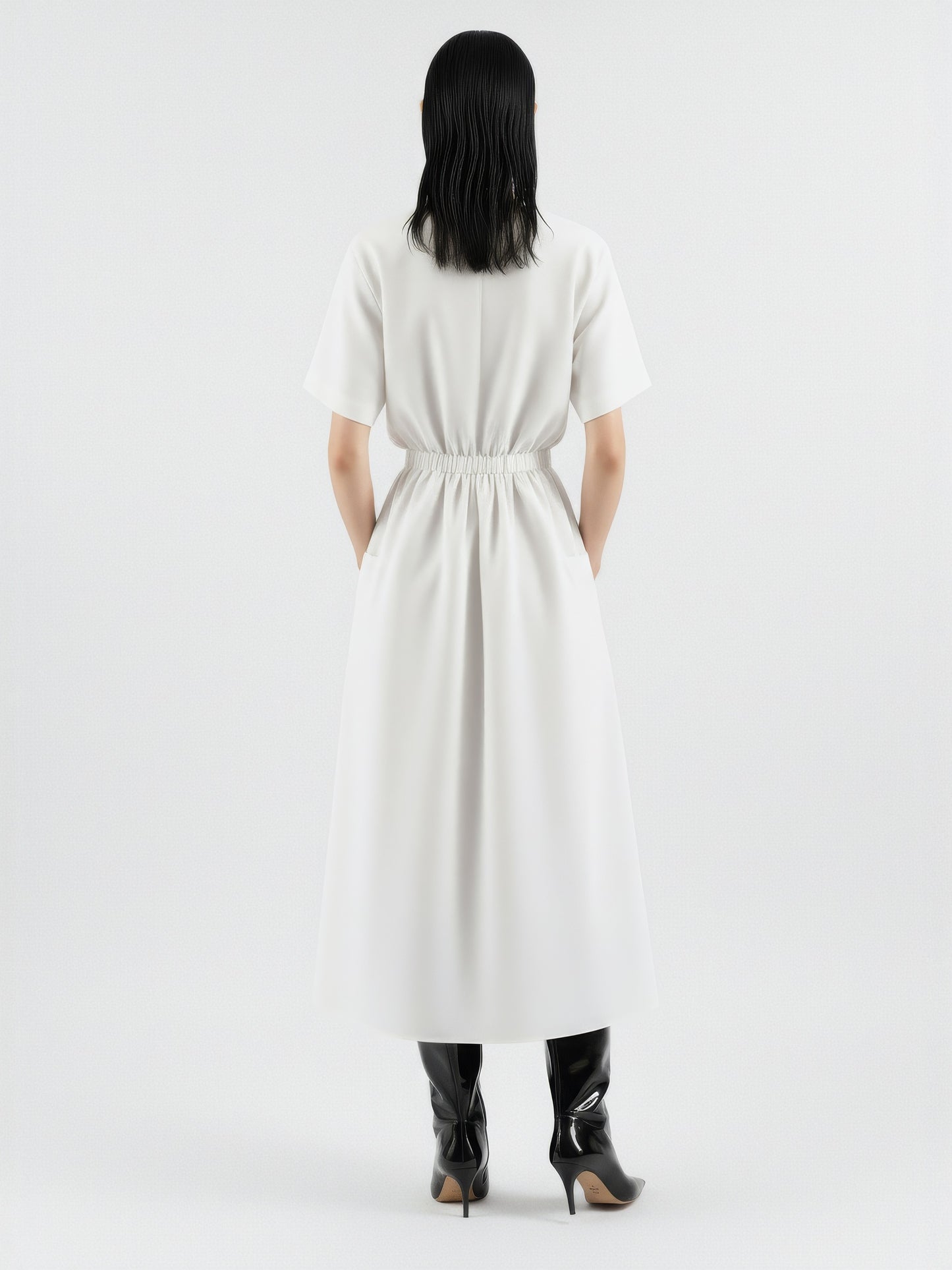 Pocket Gathered Day Dress