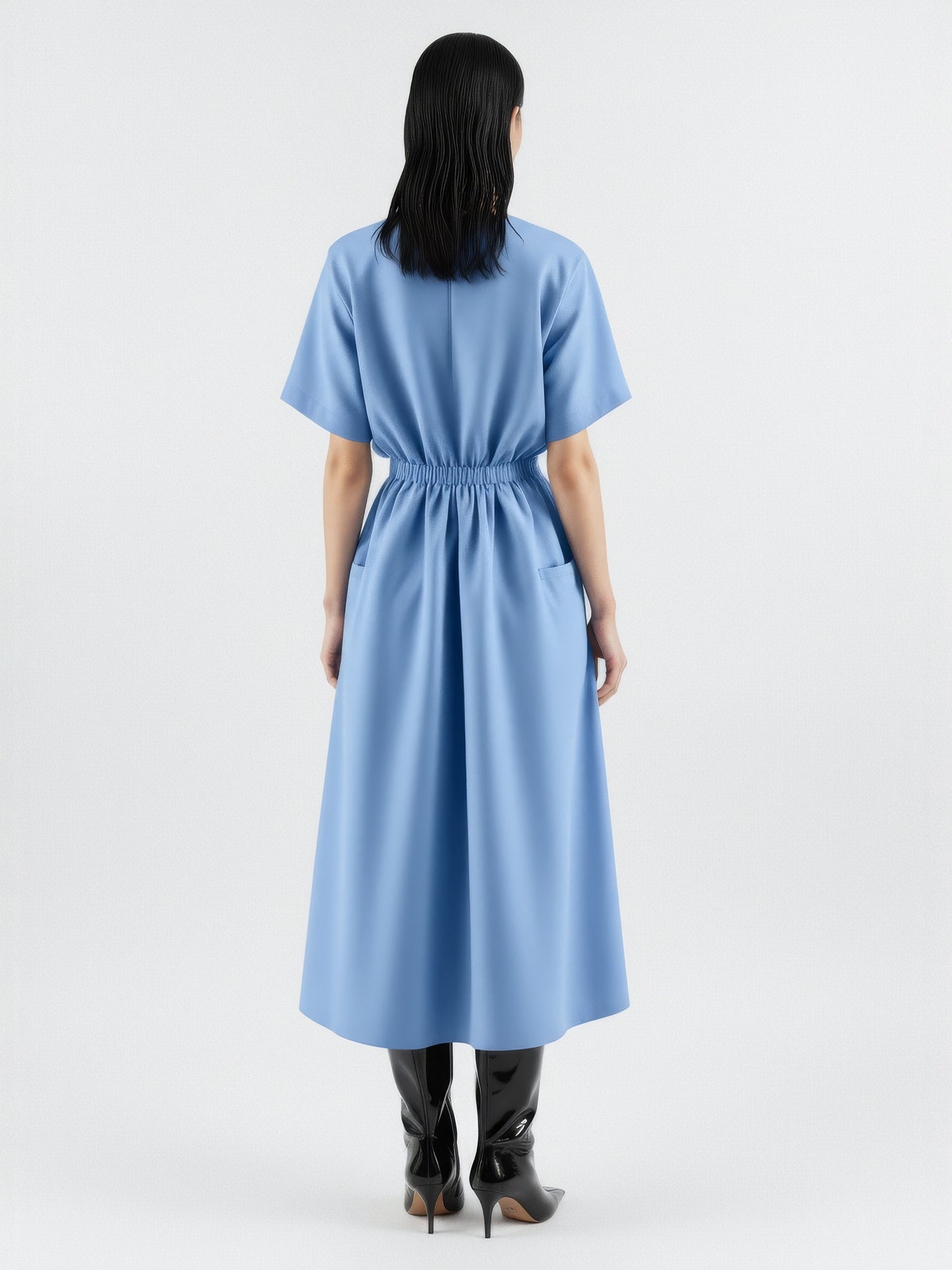 Pocket Gathered Day Dress