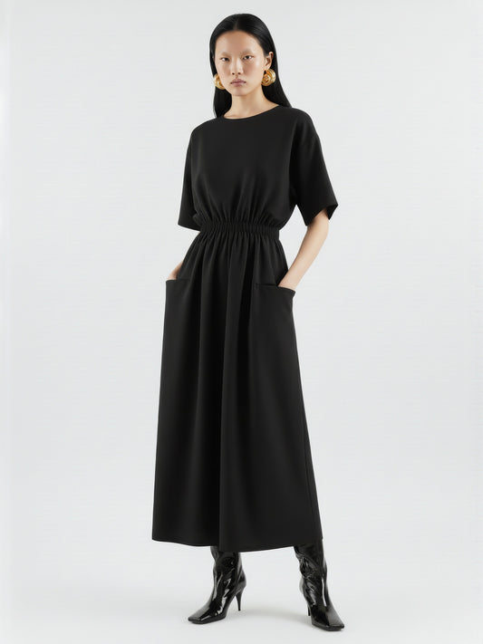 Pocket Gathered Day Dress