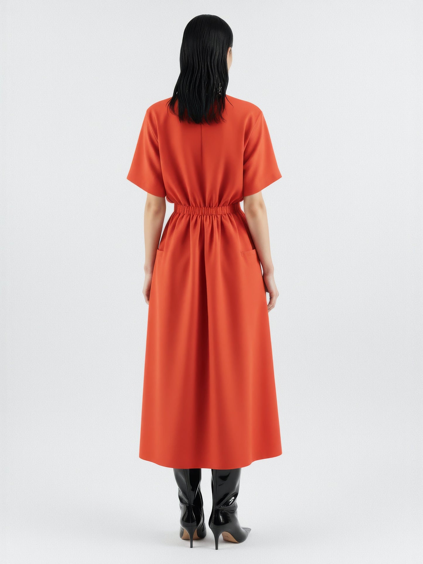 Pocket Gathered Day Dress