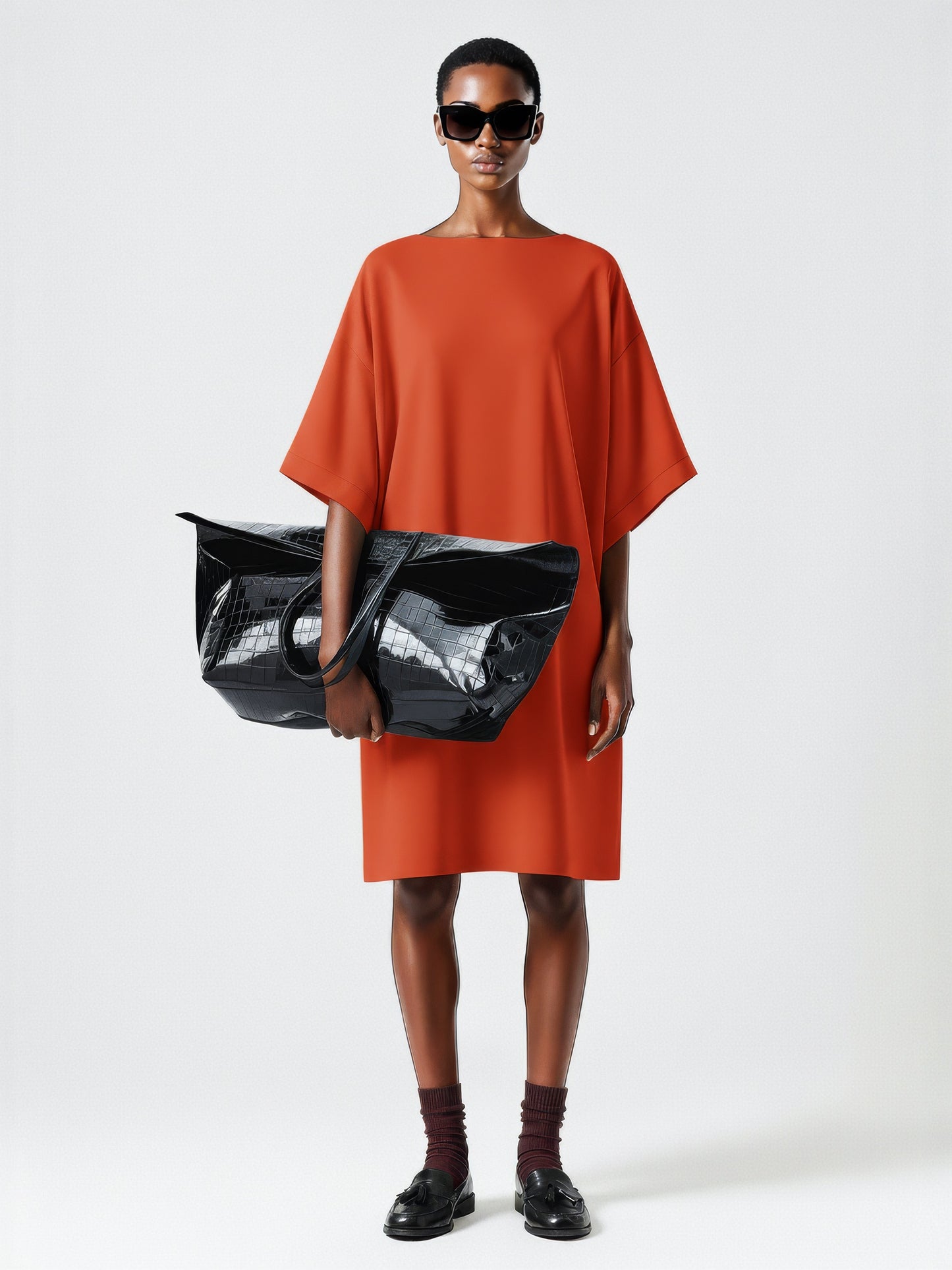 Short Sleeve Box Dress