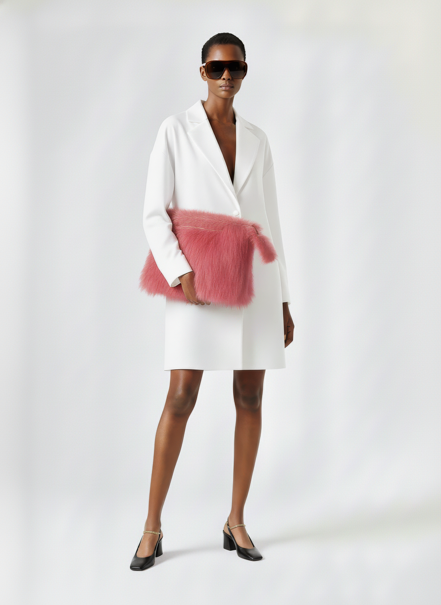 Sharp Collar Short Dress