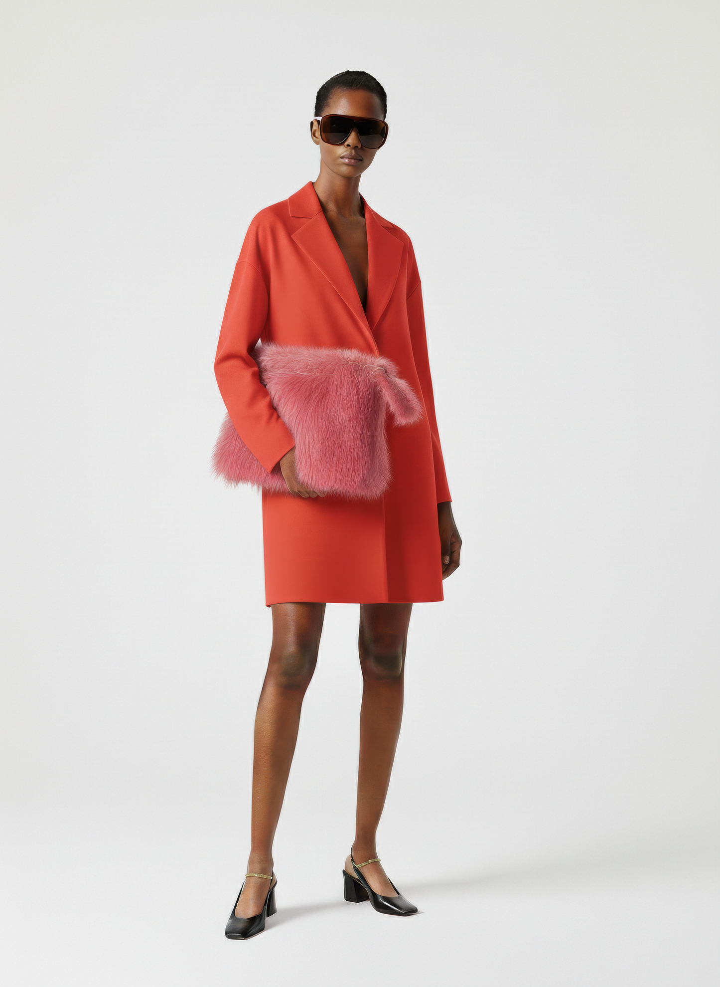 Sharp Collar Short Dress