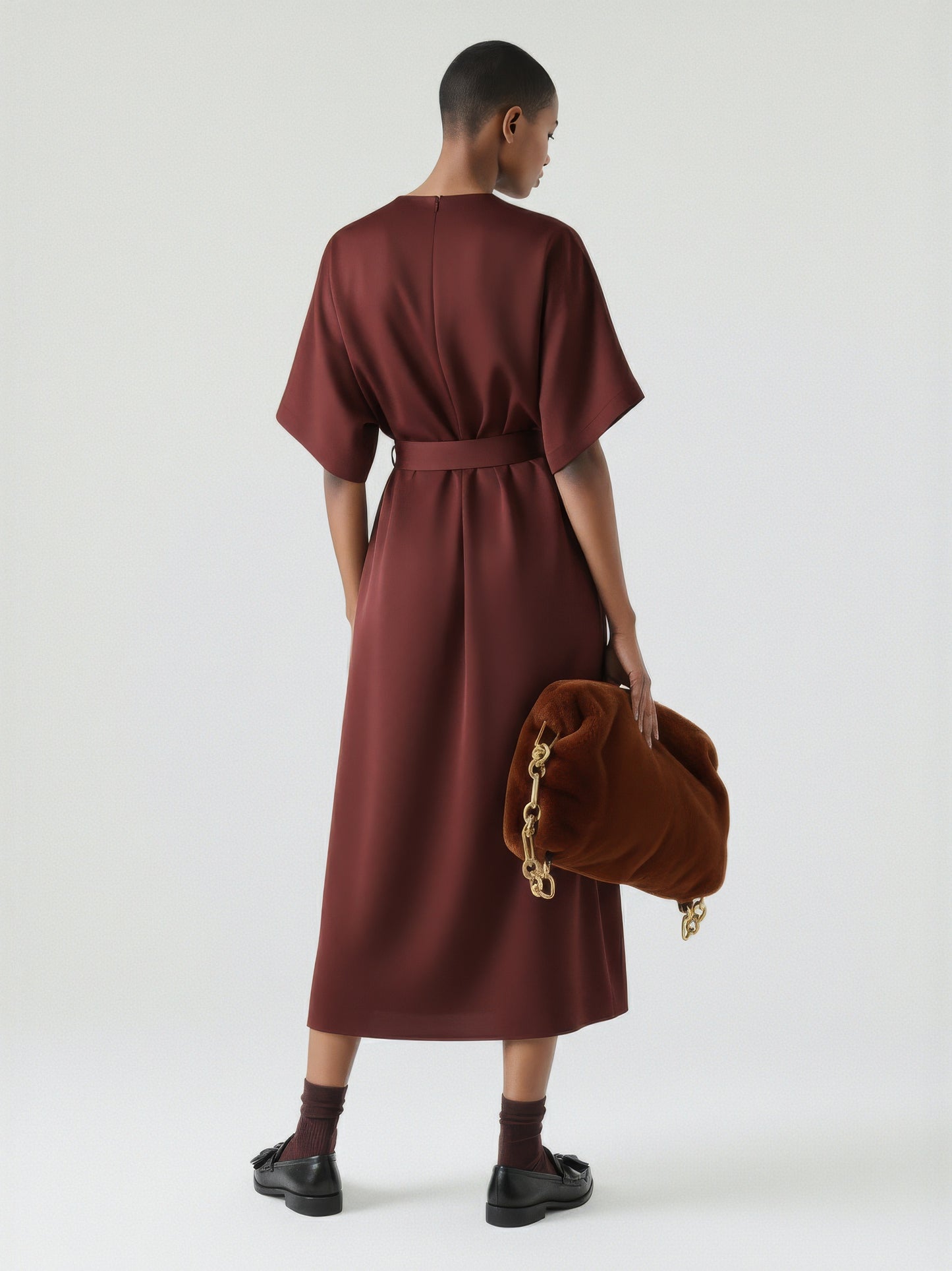 Boxy Belted Kimono Dress