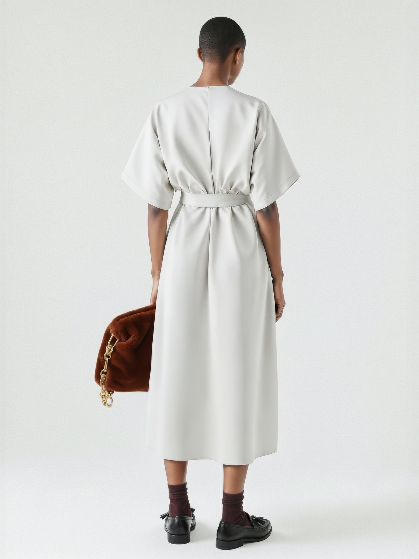 Boxy Belted Kimono Dress