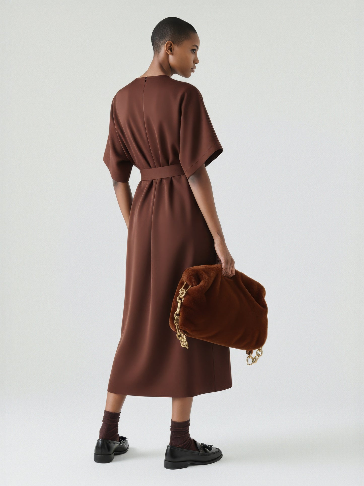 Boxy Belted Kimono Dress