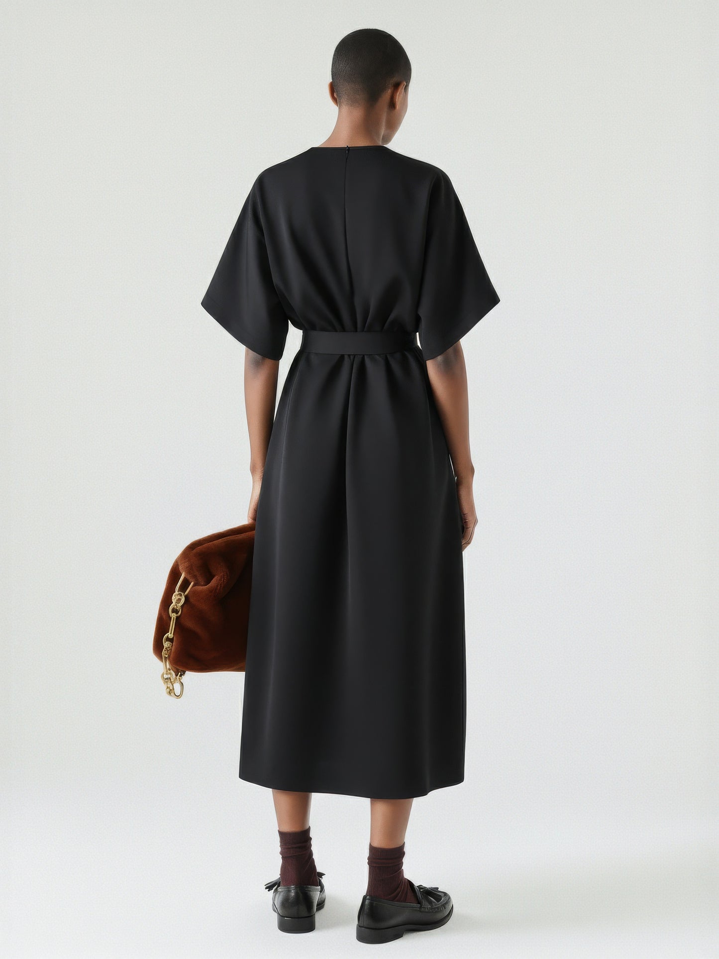 Boxy Belted Kimono Dress