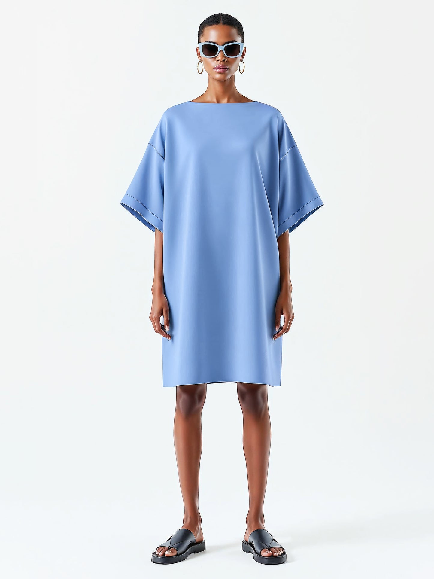 Short Sleeve Box Dress